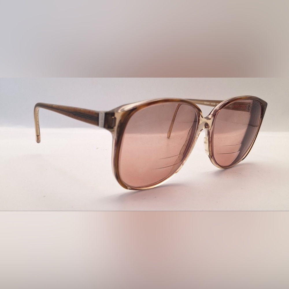 Vintage Classics Edward Brown Translucent Oval Oversized Sunglasses Frames Only